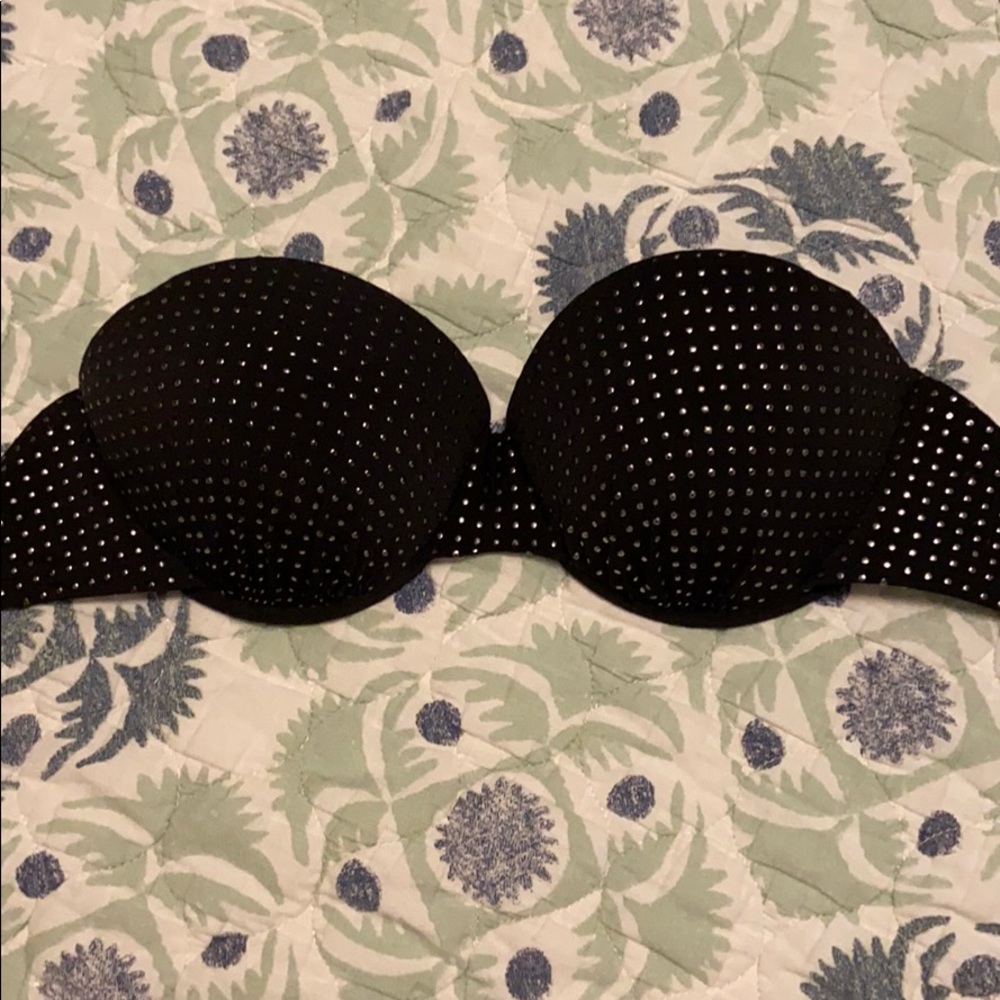 Black studded bikini top